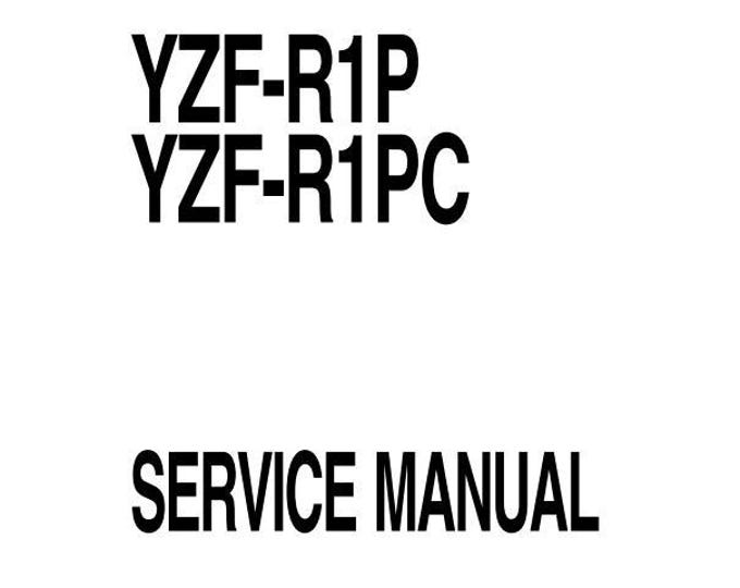 Yamaha 2002 2003 - R1 - YZF-R1P RZF-R1PC YZFR1P YZFR1PC - Workshop Service Repair Manual