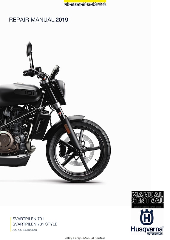 Husqvarna 2019 - Svartpilen 701 Style - Workshop Service Repair Manual