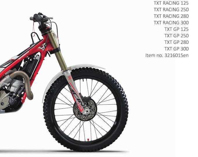 GasGas 2022 - TXT RACING GP 125 250 280 300 - Service Workshop Repair Manual