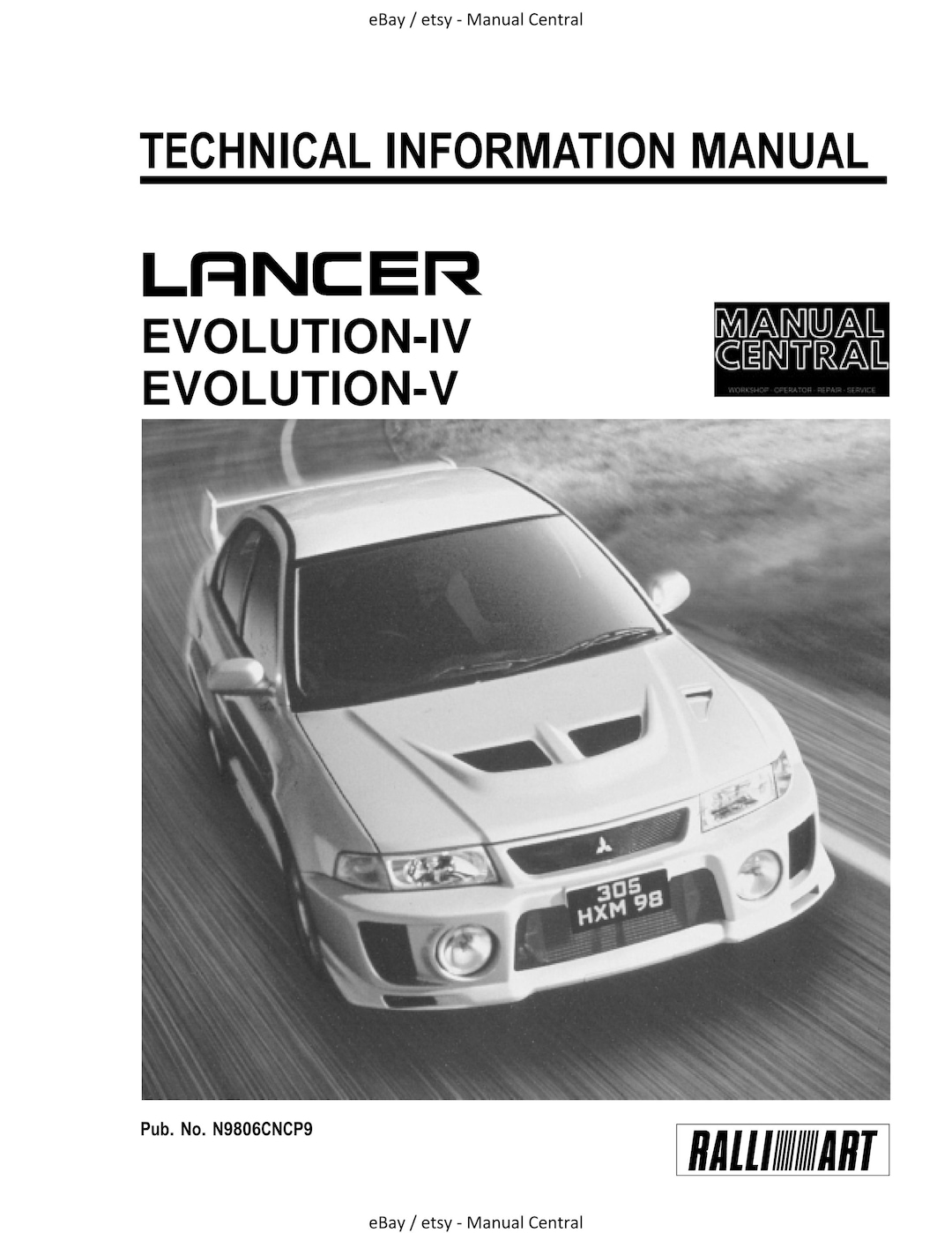Mitsubishi Lancer Evolution Evo IV V 4 5 - Technical Information