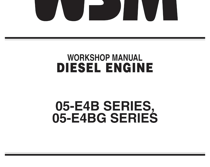 Kubota Diesel Engine - 68mm Stroke Series - Workshop Service Repair Manual