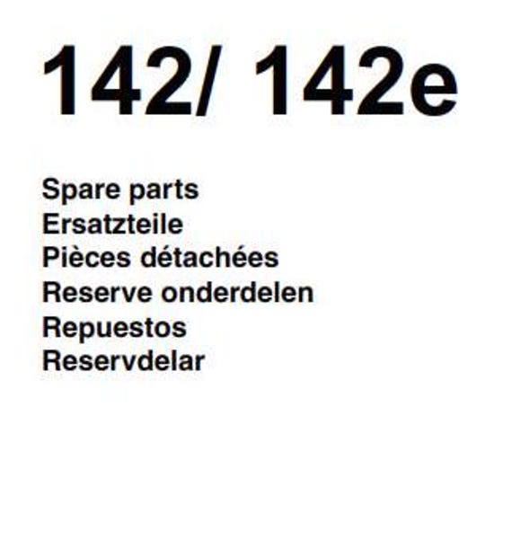 Husqvarna Chainsaw - 142 142e - Spare Parts Manual