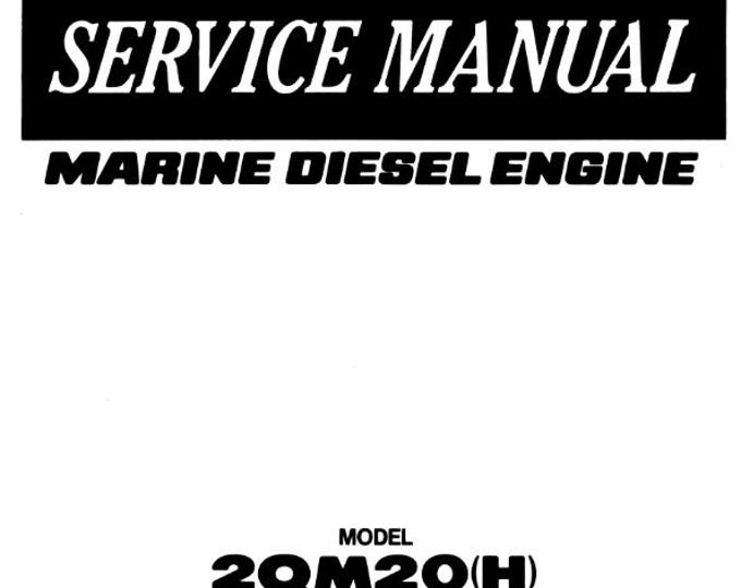 Yanmar Marine Diesel Engine 2QM20(H) 3QM30(H) Workshop Service Repair Manual