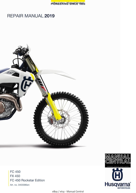 Husqvarna 2019 - FC FX 450 Rockstar Edition - Workshop Service Repair Manual