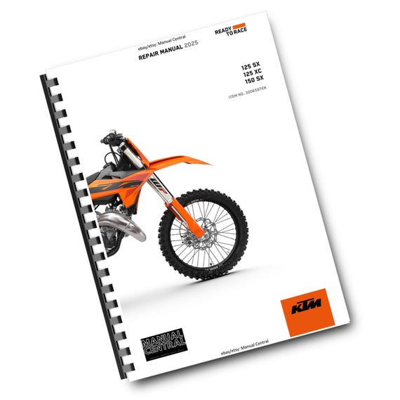 Printed - KTM 2025 - 125 150 SX XC - Service Workshop Repair Manual