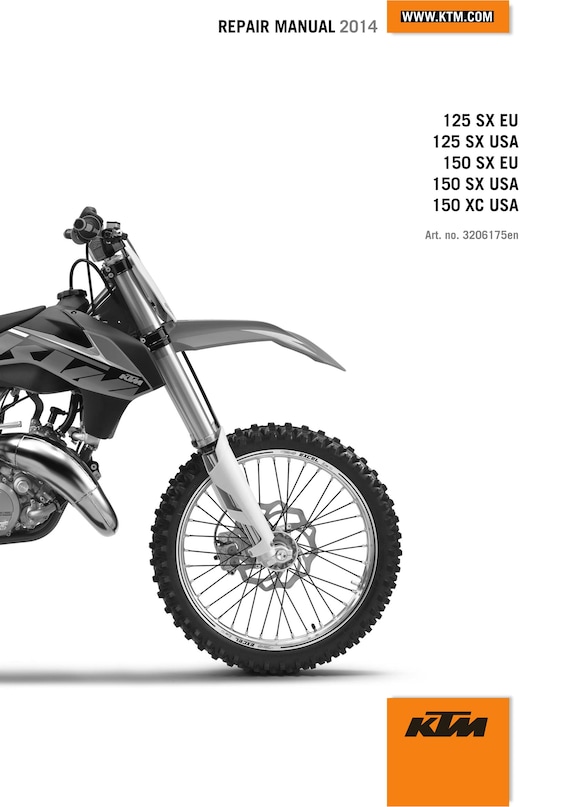 KTM 2014 - 125 150 SX XC - Service Workshop Repair Manual
