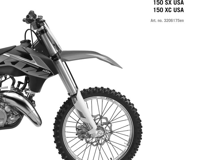 KTM 2014 - 125 150 SX XC - Service Workshop Repair Manual