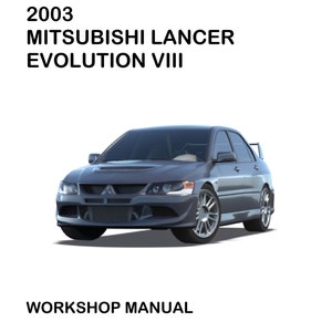 PDF - Mitsubishi Lancer Evolution Evo VIII 8 - Complete Workshop Service Repair Manual
