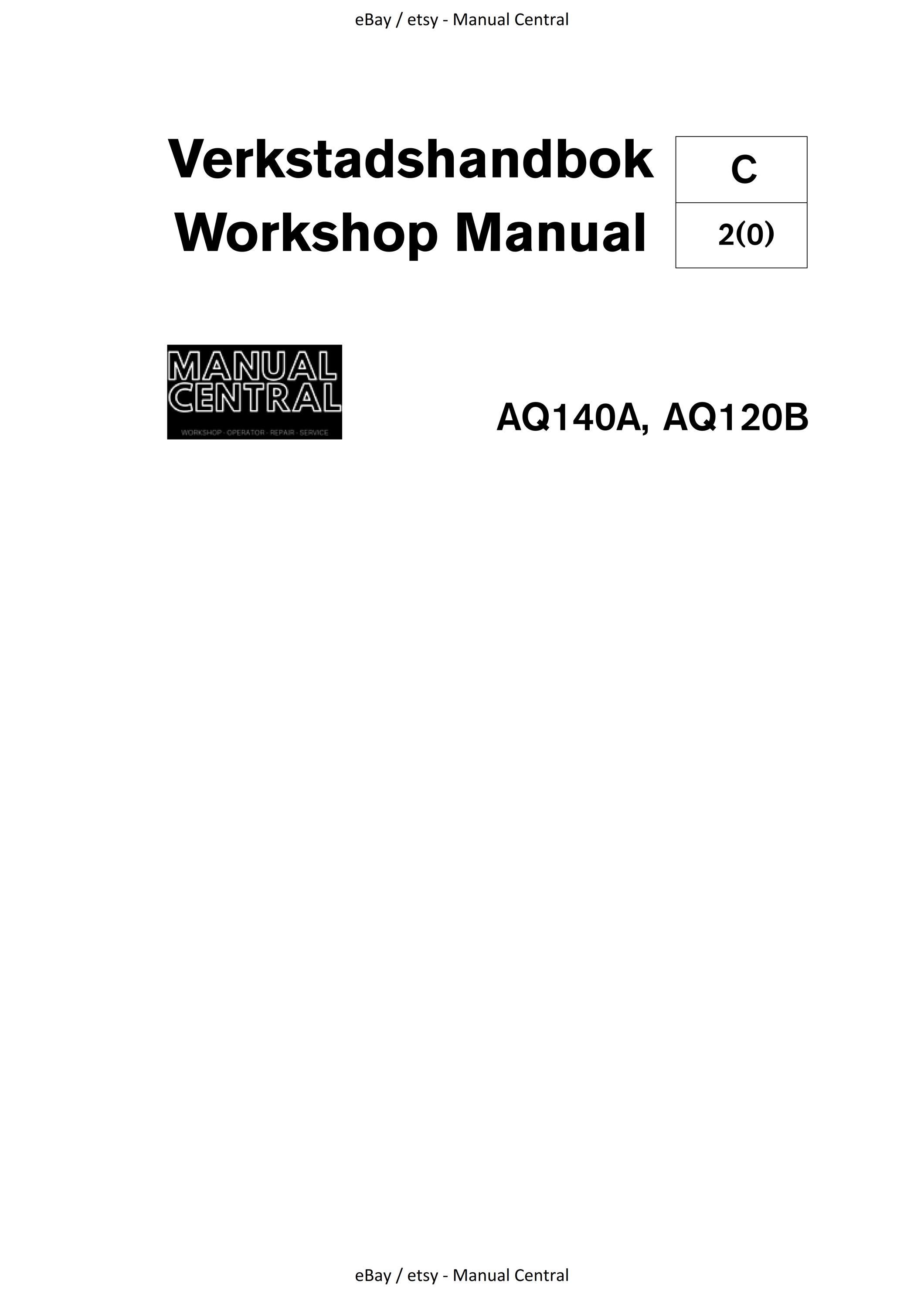 Volvo Penta - AQ140A AQ120B - Verkstadshandbok - Workshop Service Repair Manual