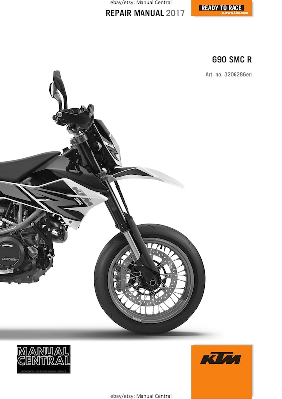 KTM 2017 - 690 Smc R - Service Workshop Repair Manual