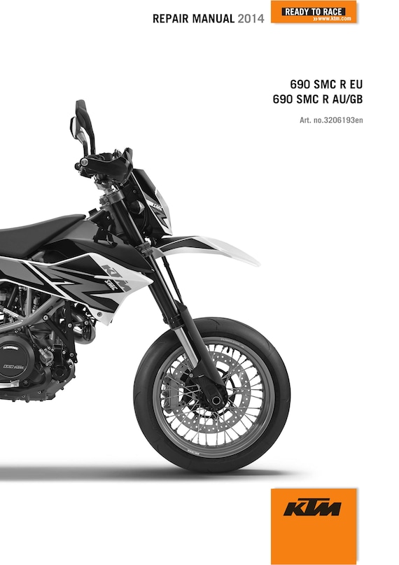 KTM 2014 - 690 SMC R - Service Workshop Repair Manual