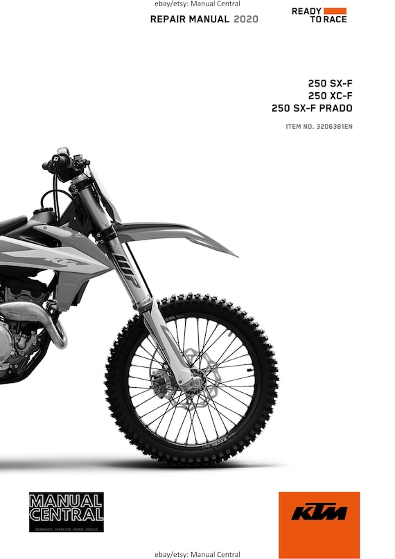 PDF - KTM 2020 - 250 Sx-f Xc-f Prado - Service Workshop Repair Manual