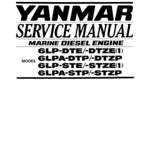 Puede incluir: Manual de servicio en blanco y negro para motores diésel marinos Yanmar. El manual cubre los modelos 6LP-DTE/-DTZE(1), 6LPA-DTP/-DTZP, 6LP-STE/-STZE(1) y 6LPA-STP/-STZP.