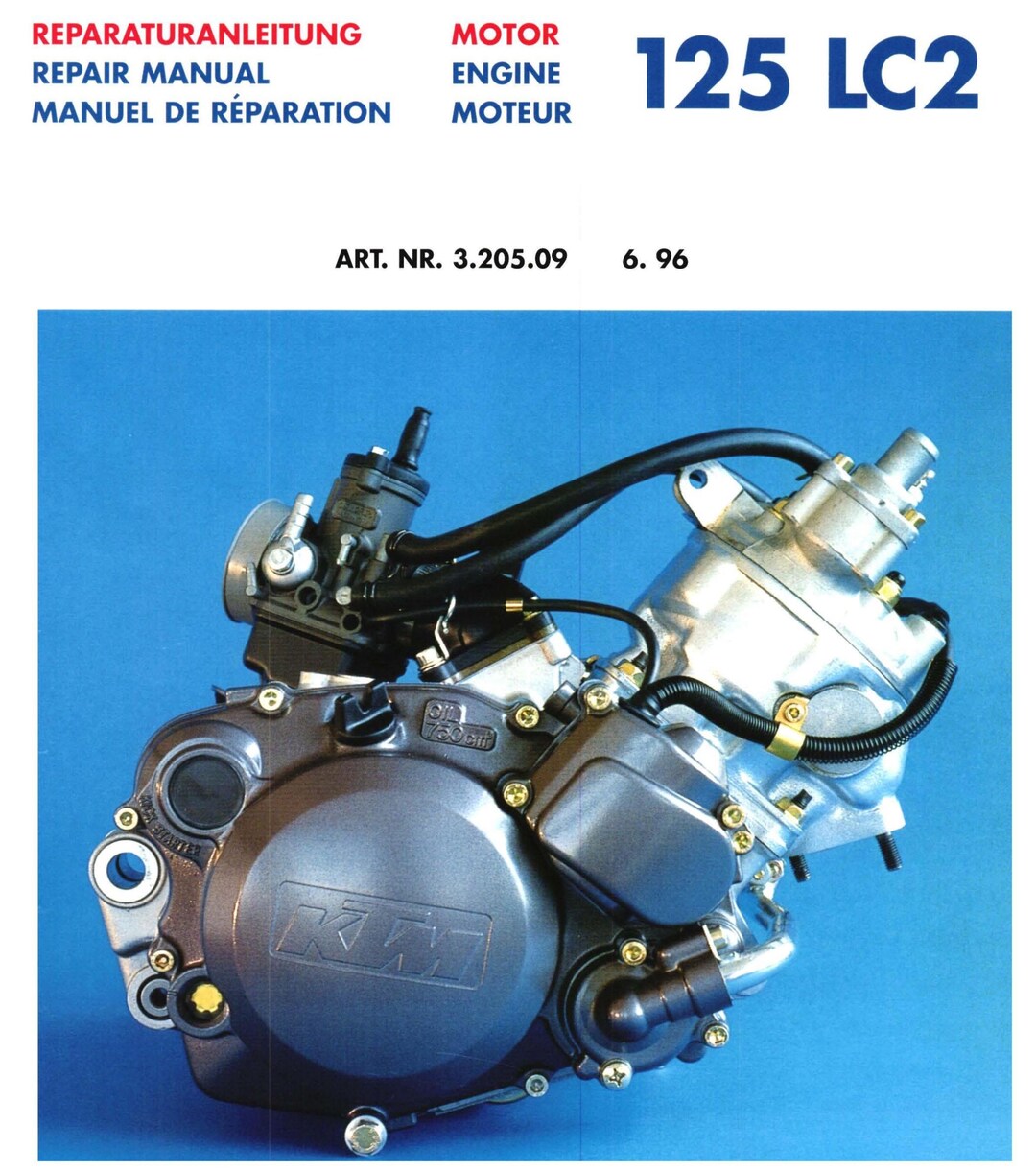 KTM 125 LC2 - Engine Workshop Service Repair Manual - 06/1996 Edtion ...