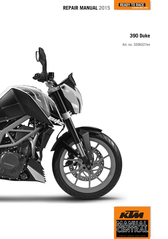 KTM 2015 - 390 Duke - Service Workshop Repair Manual