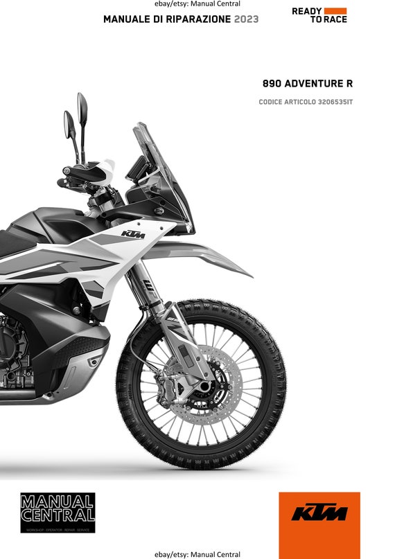 Italian Language - 2023 KTM - 890 Adventure R - Manuale Di Riparazione