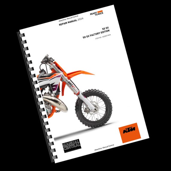 Printed - KTM 2024 - 50 SX Factory Edition - Service Workshop Repair Manual