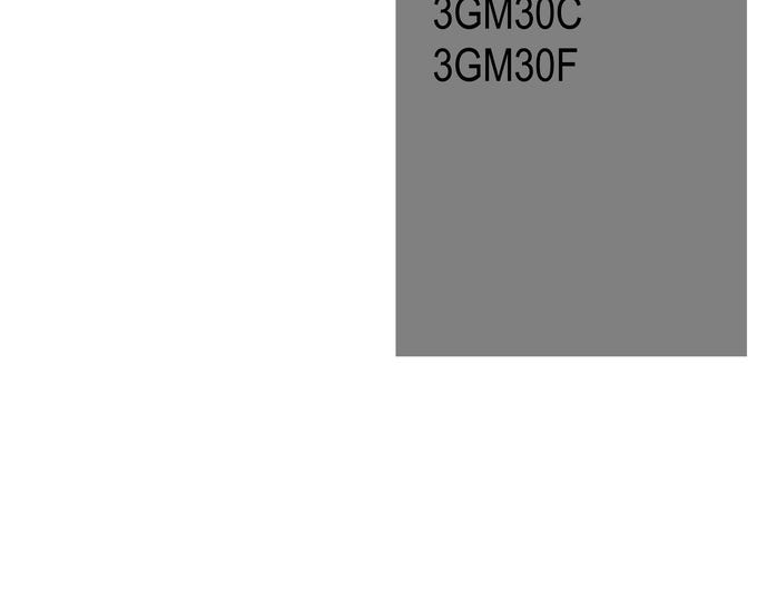 Yanmar Parts Manual - 3GM30 3GM30-B 3GM30C 3GM30F