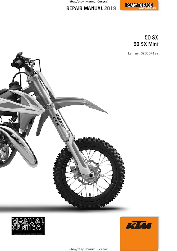 KTM 2019 - 50 Sx Mini - Service Workshop Repair Manual