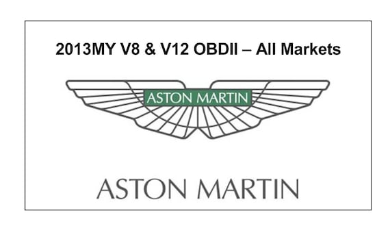 Aston Martin 2013 V8 & V12 OBDII Operation and Description Manual