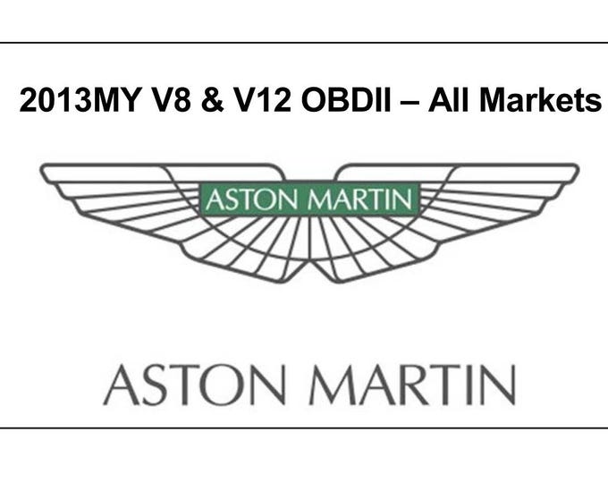 Aston Martin 2013 V8 & V12 OBDII Operation and Description Manual
