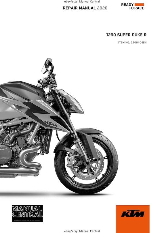 KTM 2020 - 1290 Super Duke R - Service Workshop Repair Manual