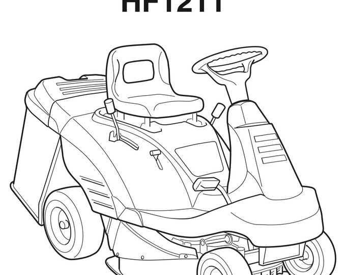 Honda Ride On - lawn mower - HF1211 HF 1211 - Operator Manual
