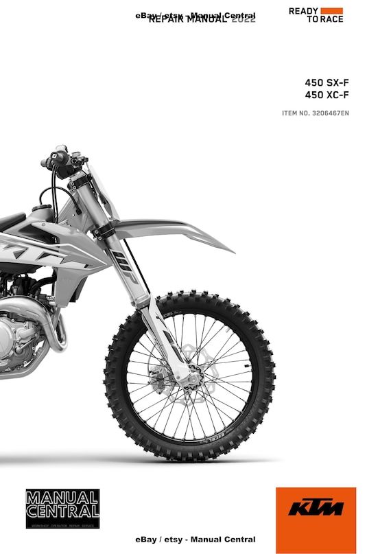 KTM 2022 - 450 Sx-f Xc-f - Service Workshop Repair Manual