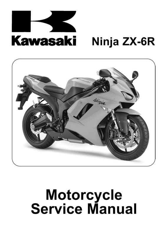 Kawasaki Ninja ZX-6R - 2007 2008 - Workshop Service Repair Manual