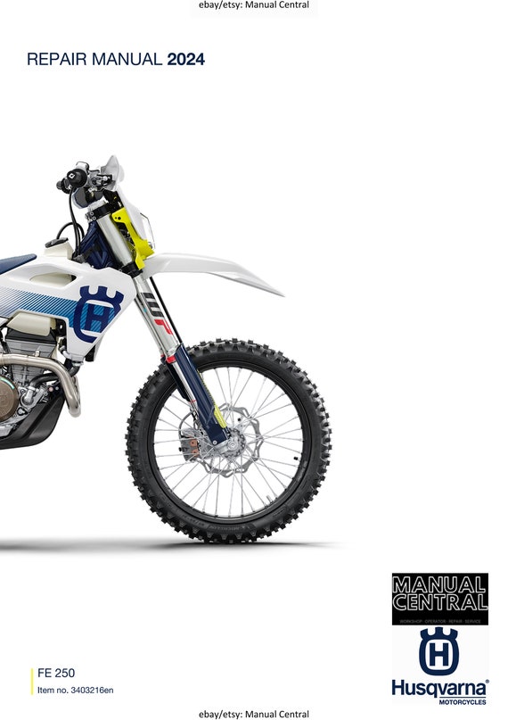 Husqvarna 2024 - FE 250 - Service Workshop Repair Manual