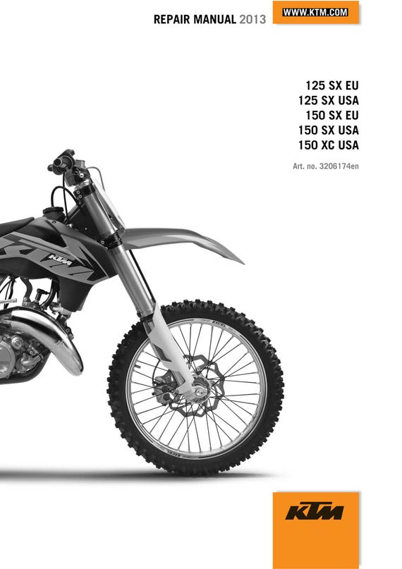KTM 2013 - 125 150 SX XC - Workshop Service Repair Manuals