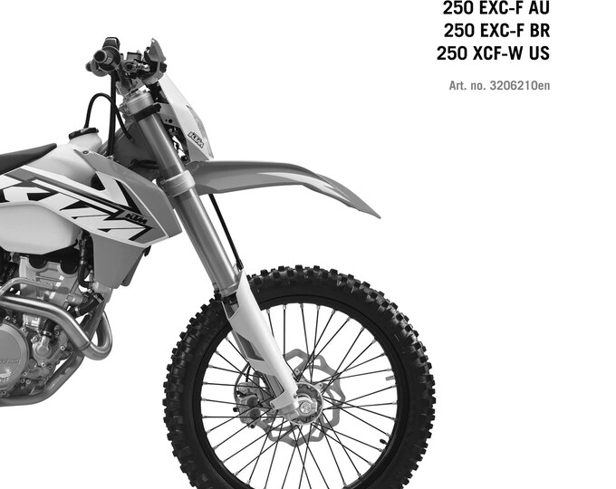 KTM 2015 - 250 Exc-f Six Days Factory Edition Xcf-w - Service Workshop Repair Manual