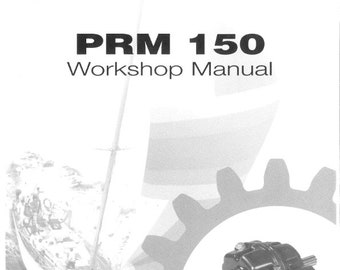 PRM - Marine Transmissions - PRM 150 PRM150 - Workshop Service Repair Manual