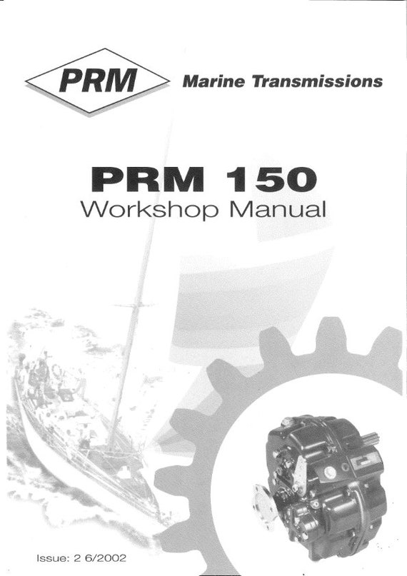 PRM - Marine Transmissions - PRM 150 PRM150 - Workshop Service Repair Manual