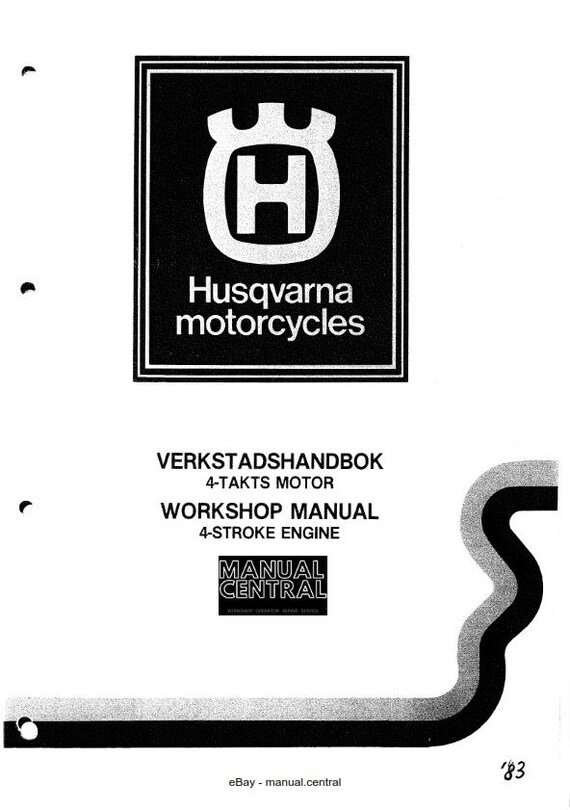 Husqvarna 1983  -4 Stroke Engine - Workshop Service Repair Verkstadshandbok -