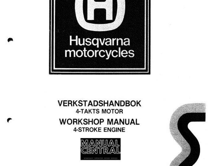 Husqvarna 1983  -4 Stroke Engine - Workshop Service Repair Verkstadshandbok -