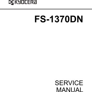 Kyocera FS-1370DN - Service Workshop Repair Manual - June 2010