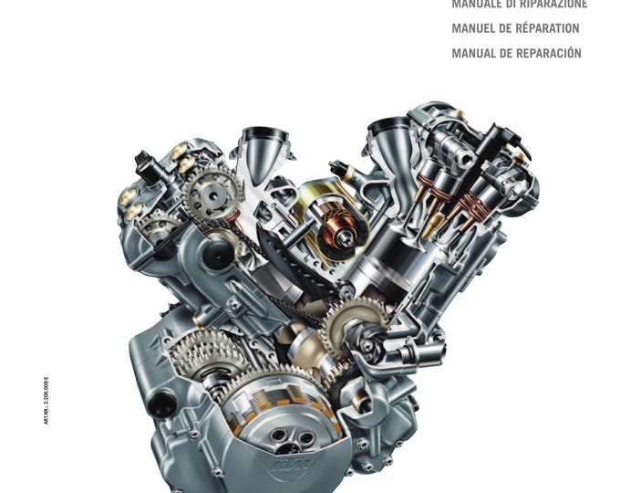 KTM 2003 - 950 Adventure - Engine - Service Workshop Repair Manual