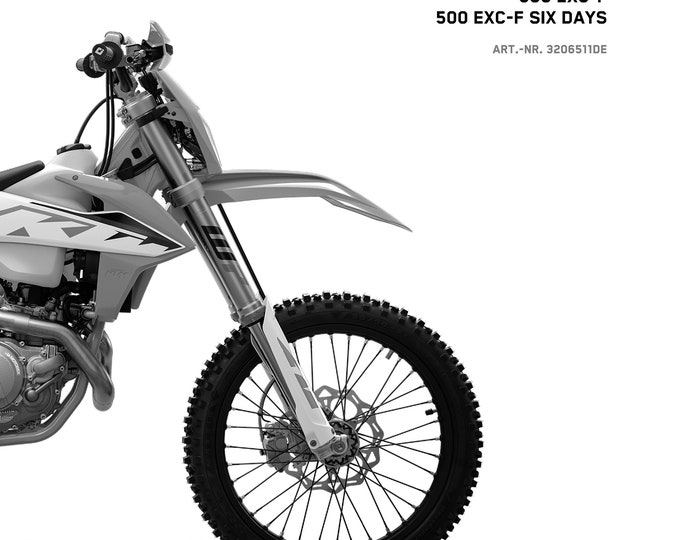 German Language - KTM 2023 - 450 500 Exc-f Six Days Xcf-w - Reparaturanleitung - Service Workshop Repair Manual