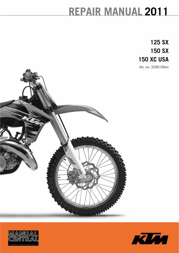 KTM 2011 - 125 150 SX XC - Service Workshop Repair Manual