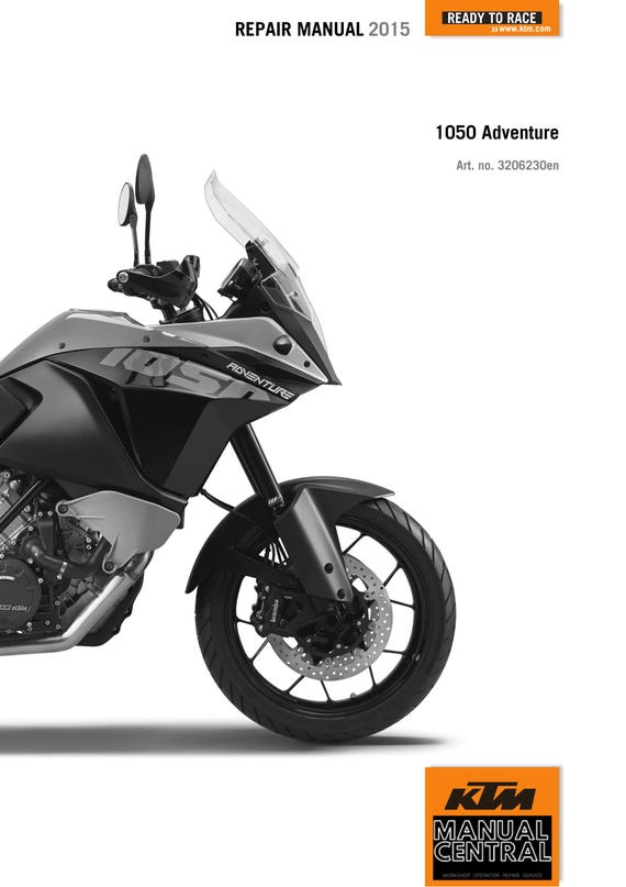 KTM 2015 - 1050 Adventure - Service Workshop Repair Manual