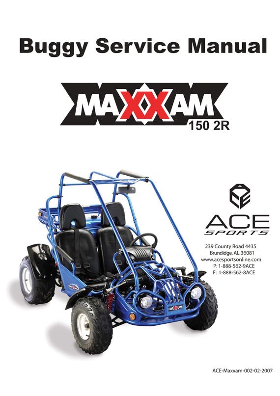 Maxxam 150 2R - Workshop Service Repair Manual
