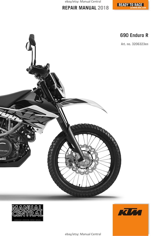 KTM 2018 - 690 Enduro R - Service Workshop Repair Manual