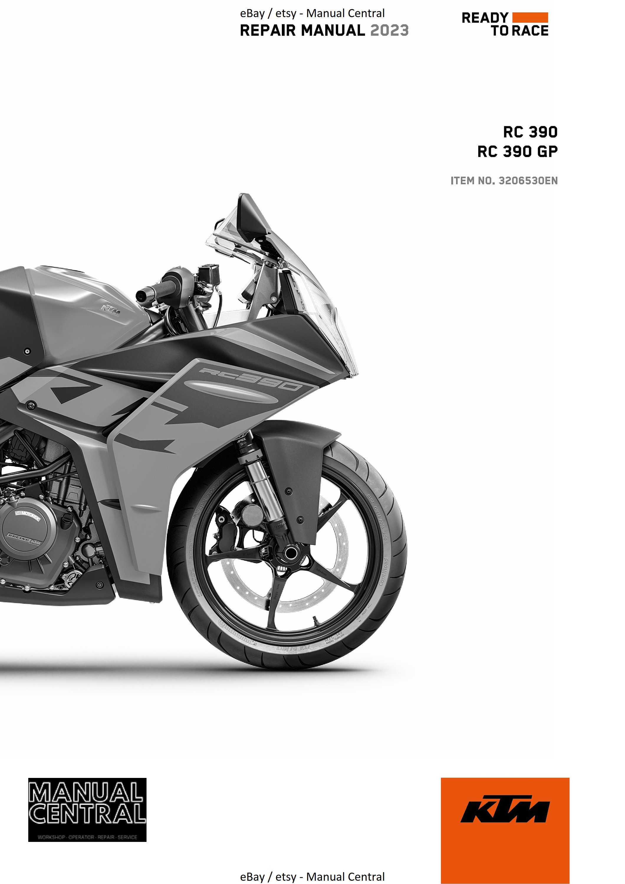 KTM 2023- RC 390 - Service Workshop Repair Manual
