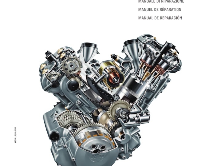 German Language - KTM 2003 -  950 Adventure - Reparaturanleitung - Workshop Service Repair Manual