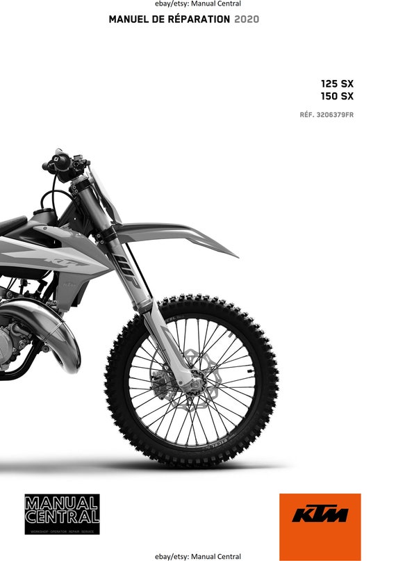 French Language - Ktm 2020 - 125 150 SX - Manuel De Reparation -  Service Workshop Repair Manual