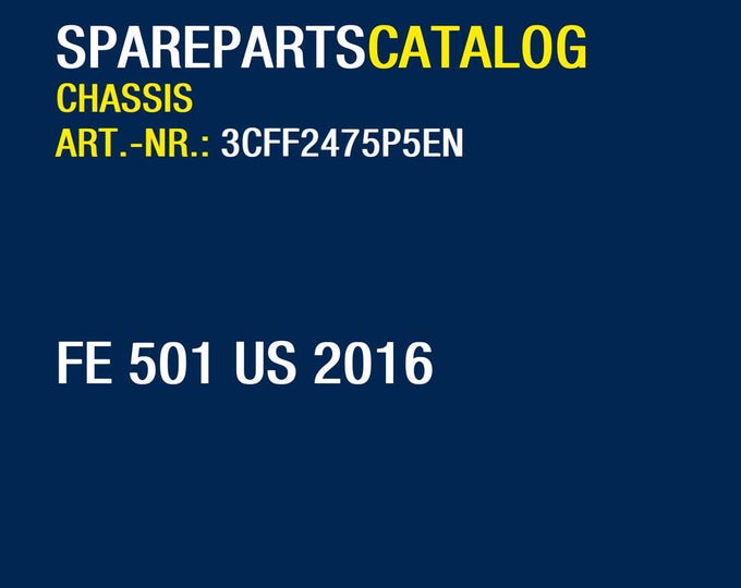 Husqvarna 2016 FE 501 US- Parts Manual Catalog
