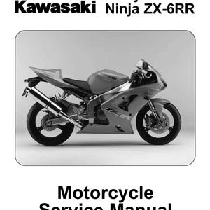 Kawasaki Ninja ZX-6R ZX-6RR - 2003 2004 - Workshop Service Repair Manual