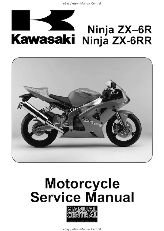 Kawasaki Ninja ZX-6R ZX-6RR - 2003 2004 - Workshop Service Repair Manual