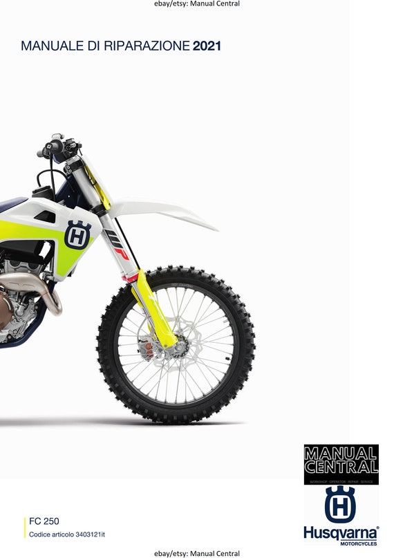 Italian Language - 2021 Husqvarna FC 250 - Manuale Di Riparazione